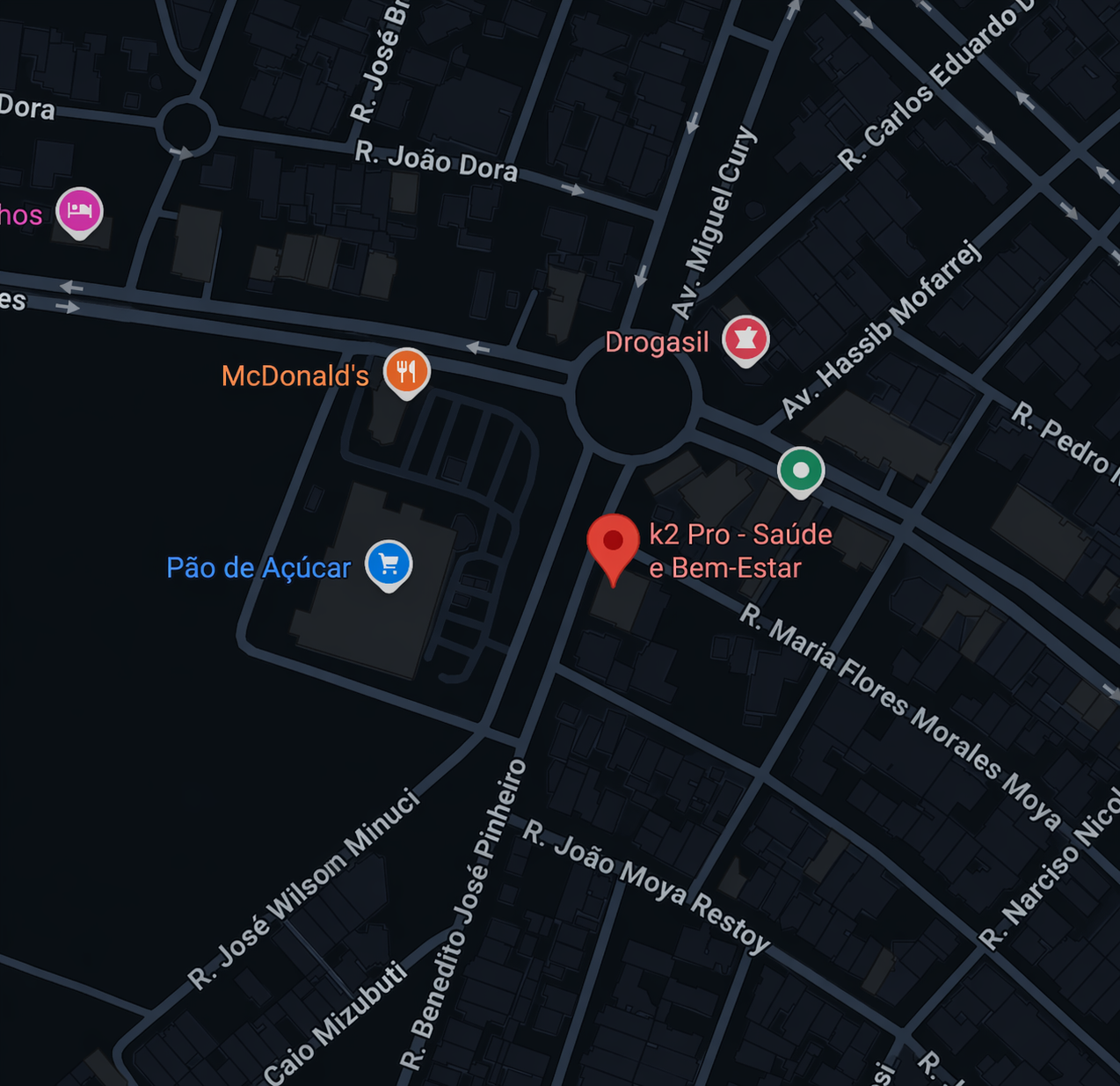 Localização da academia supervisionada k2pro